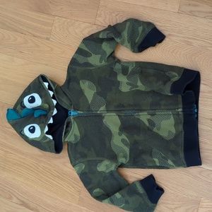 Gymboree dinosaur hoodie zipper jacket 3T